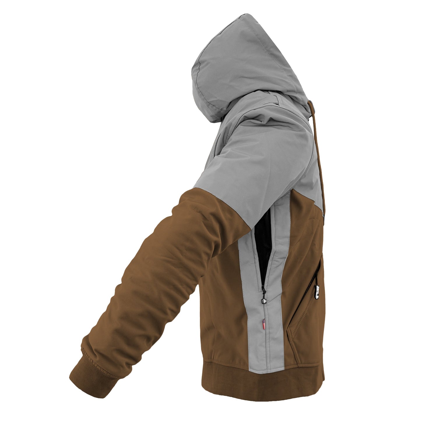 SoftShell Reflective Light Brown Eclipse Hoodie