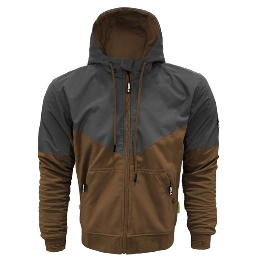 SoftShell Reflective Light Brown Nebula Hoodie
