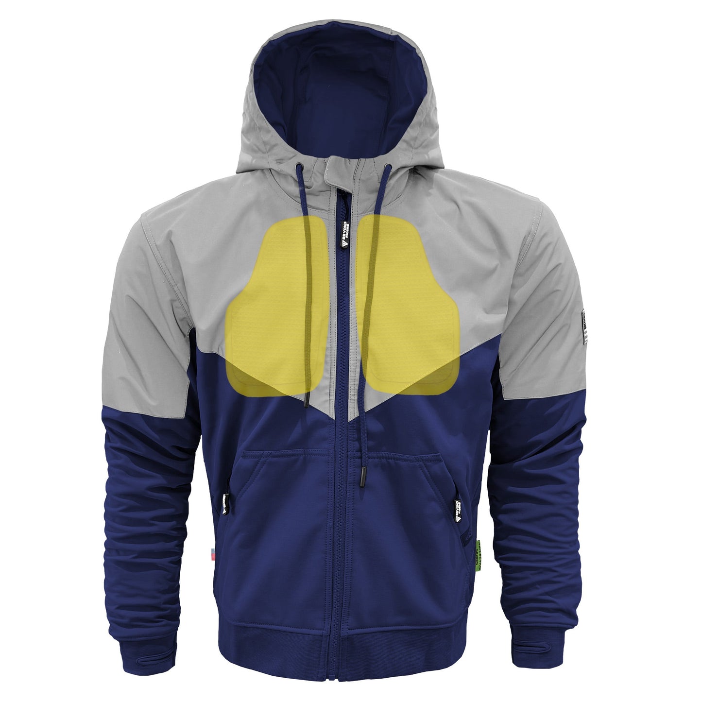 SoftShell Reflective Navy Blue Eclipse Hoodie