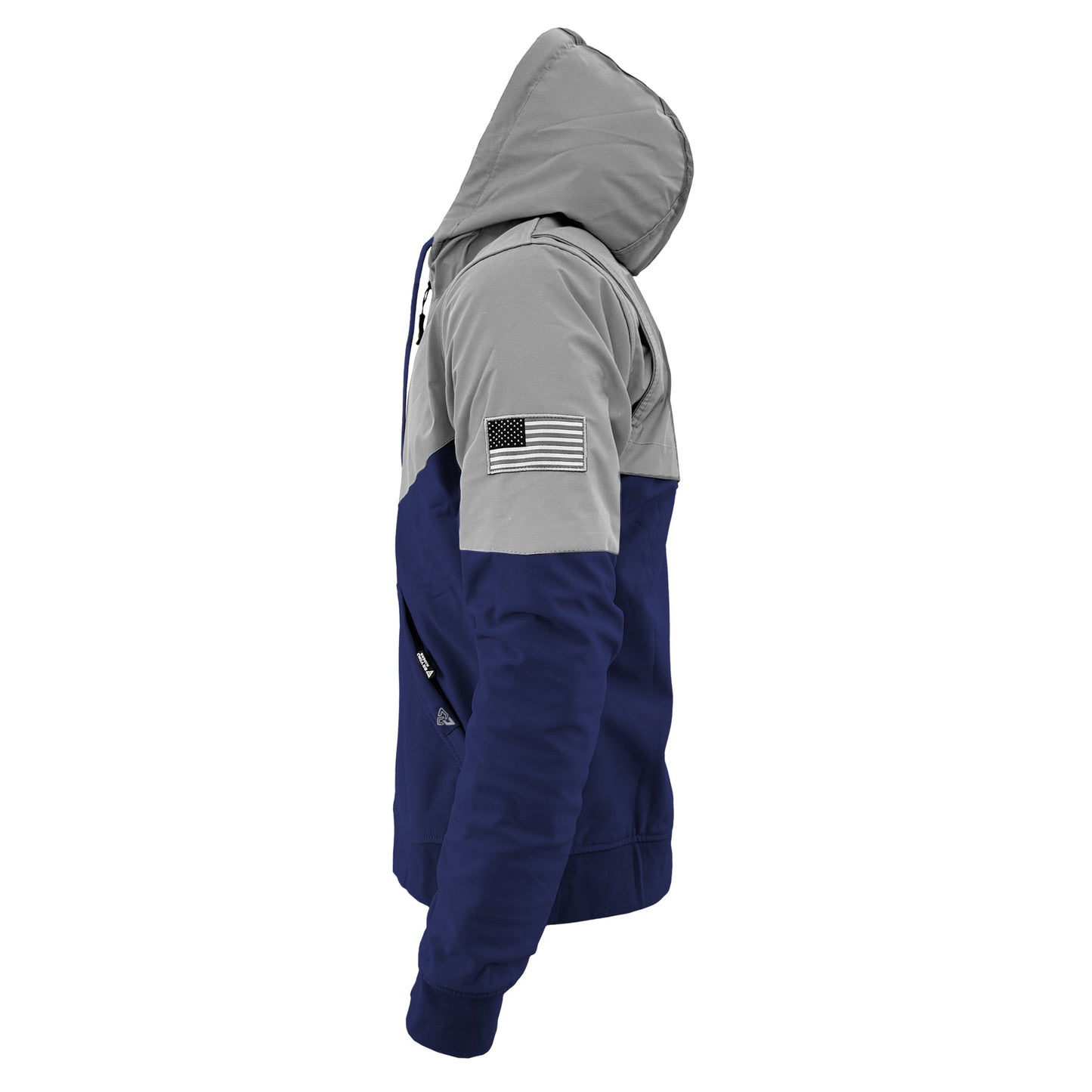 SoftShell Reflective Navy Blue Eclipse Hoodie