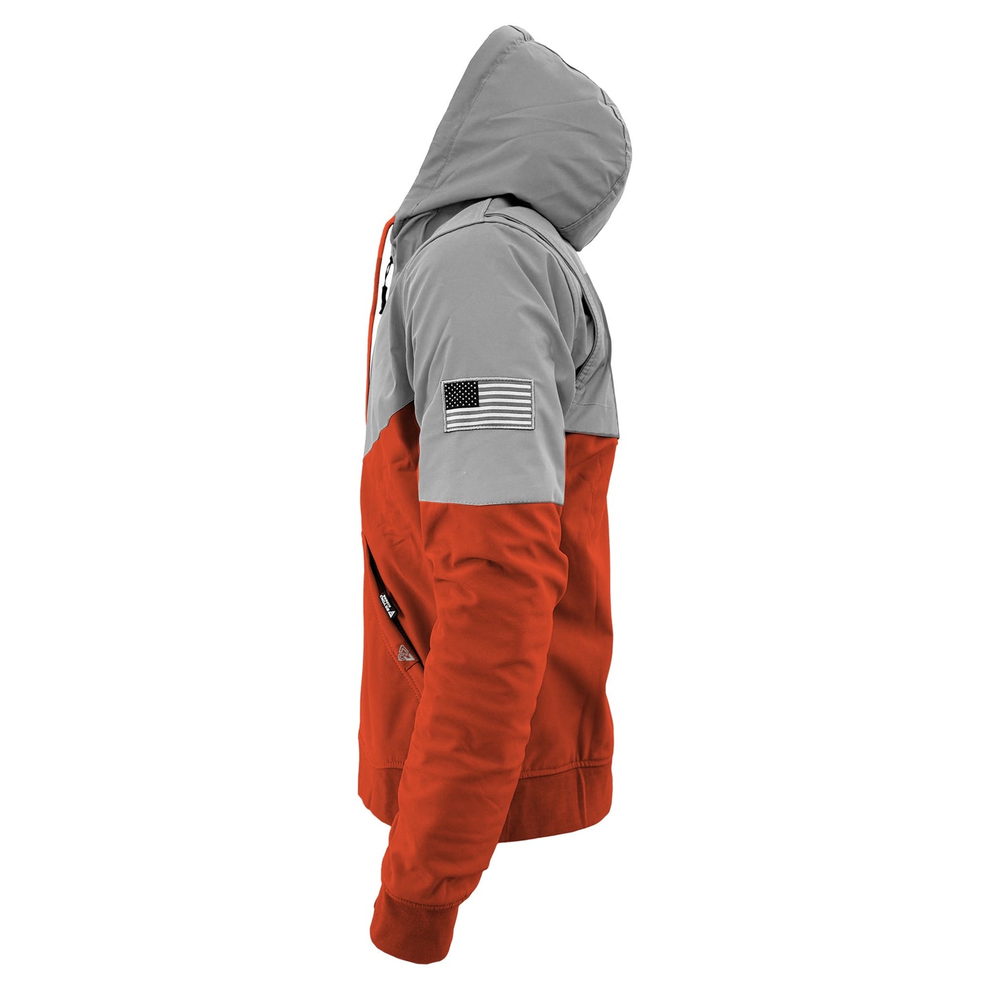 SoftShell Reflective Orange Eclipse Hoodie