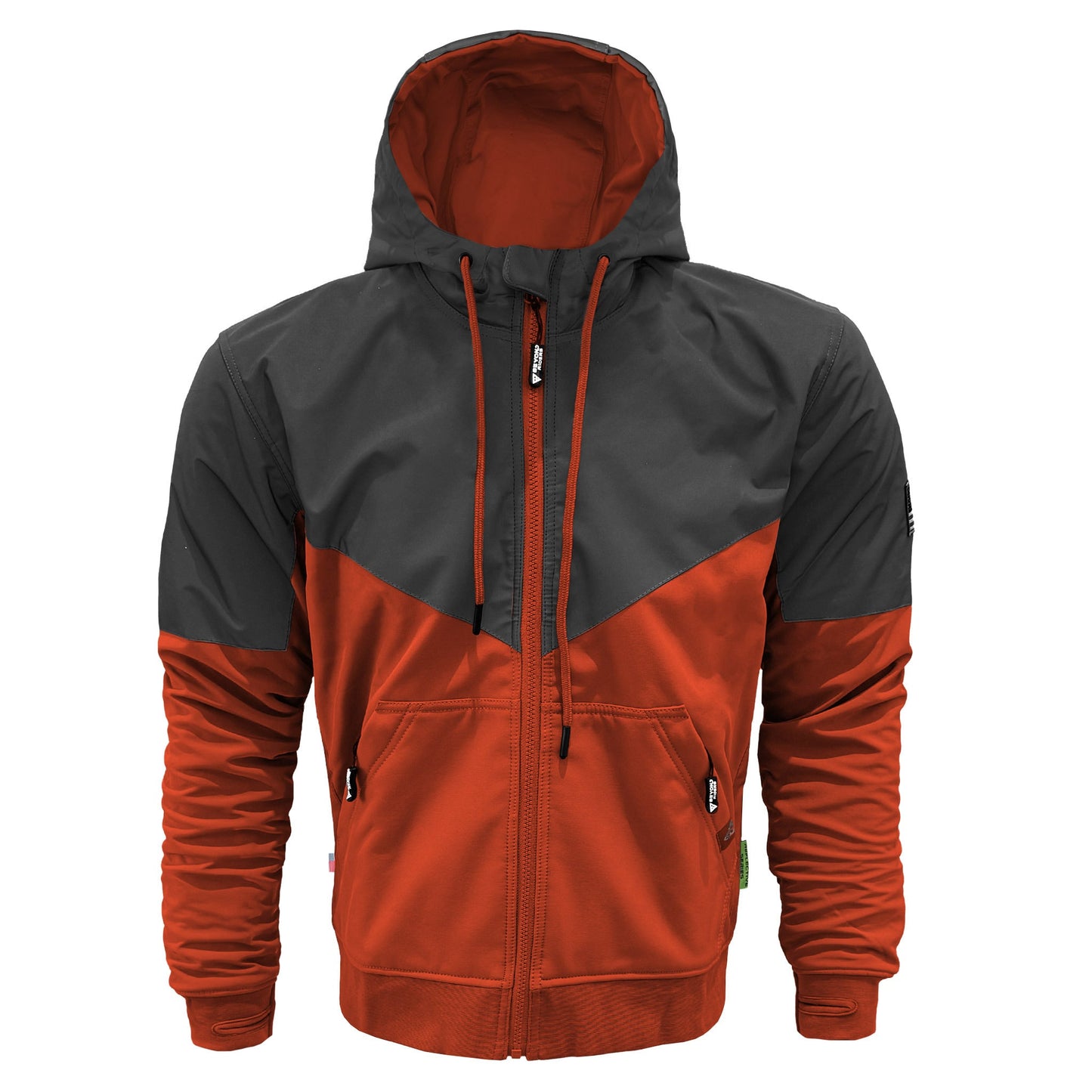 SoftShell Reflective Orange Nebula Hoodie