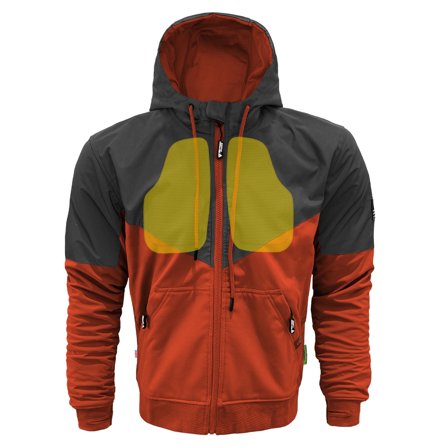 SoftShell Reflective Orange Nebula Hoodie