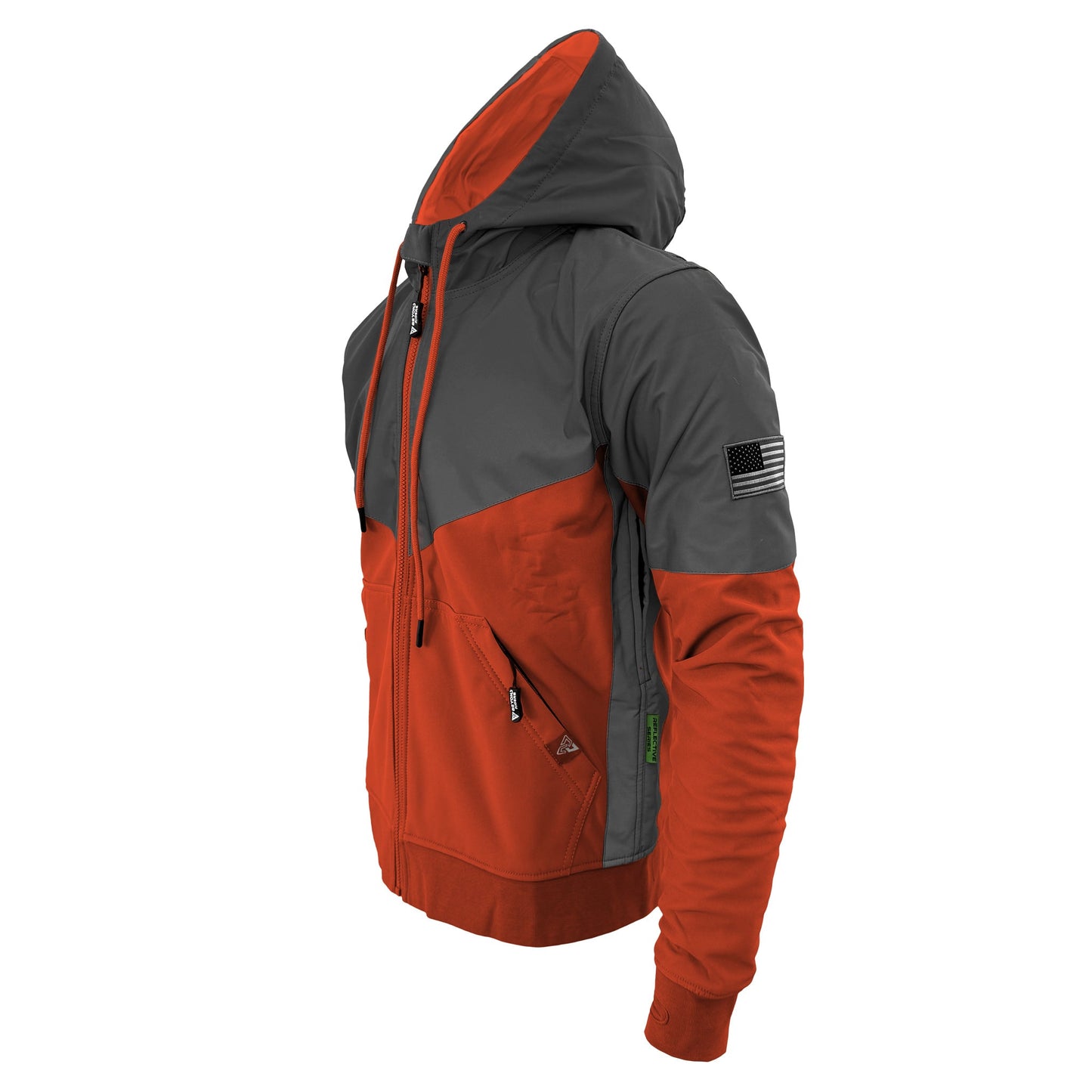 SoftShell Reflective Orange Nebula Hoodie