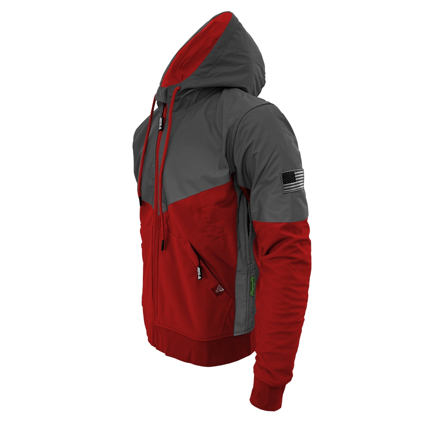 SoftShell Reflective Red Nebula Hoodie