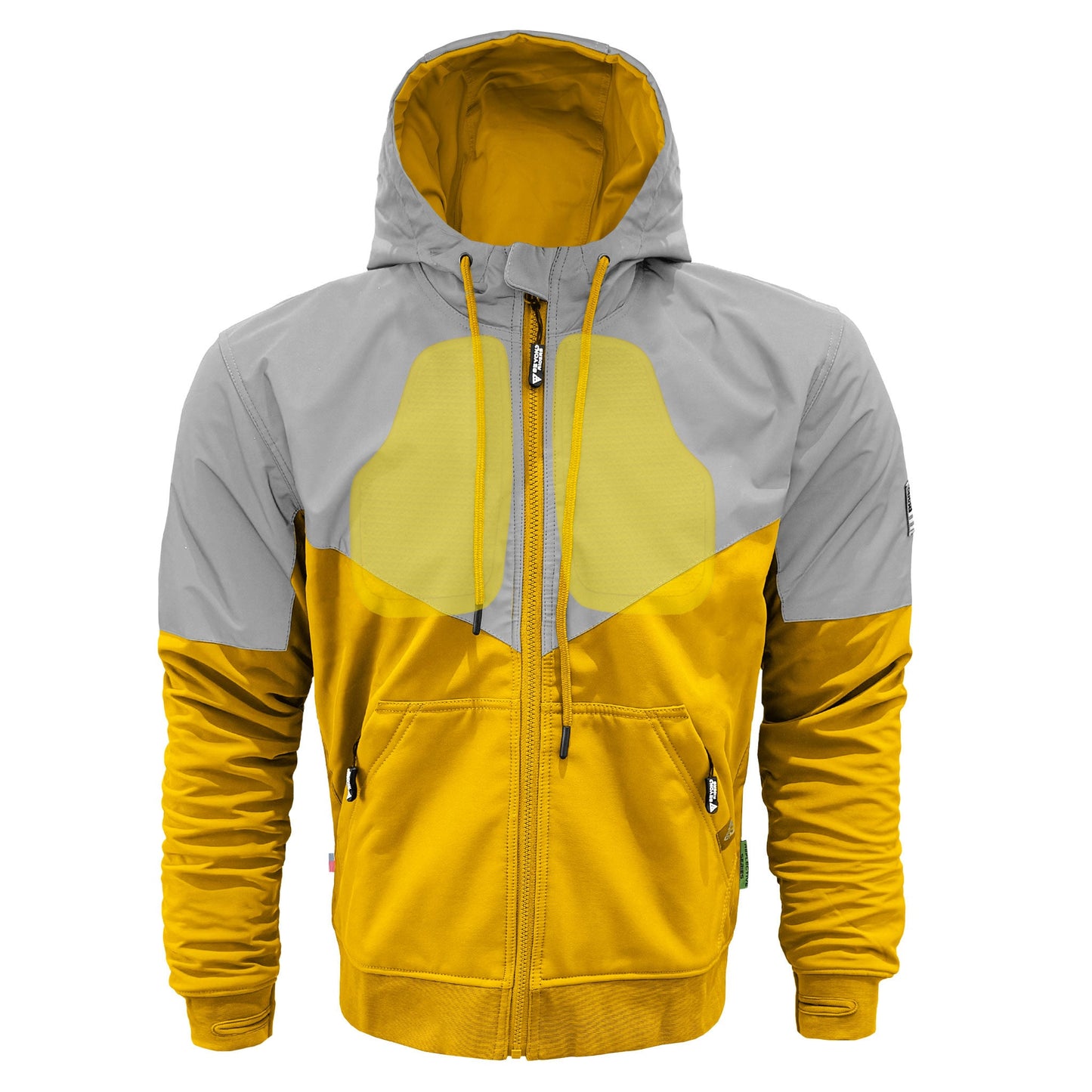 SoftShell Reflective Yellow Eclipse Hoodie