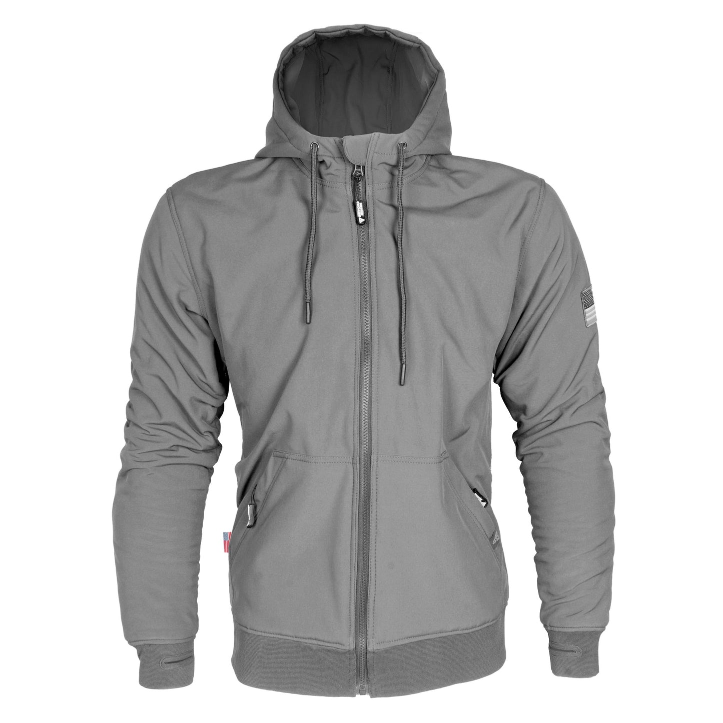Protective SoftShell Unisex Hoodie - Gray Matte