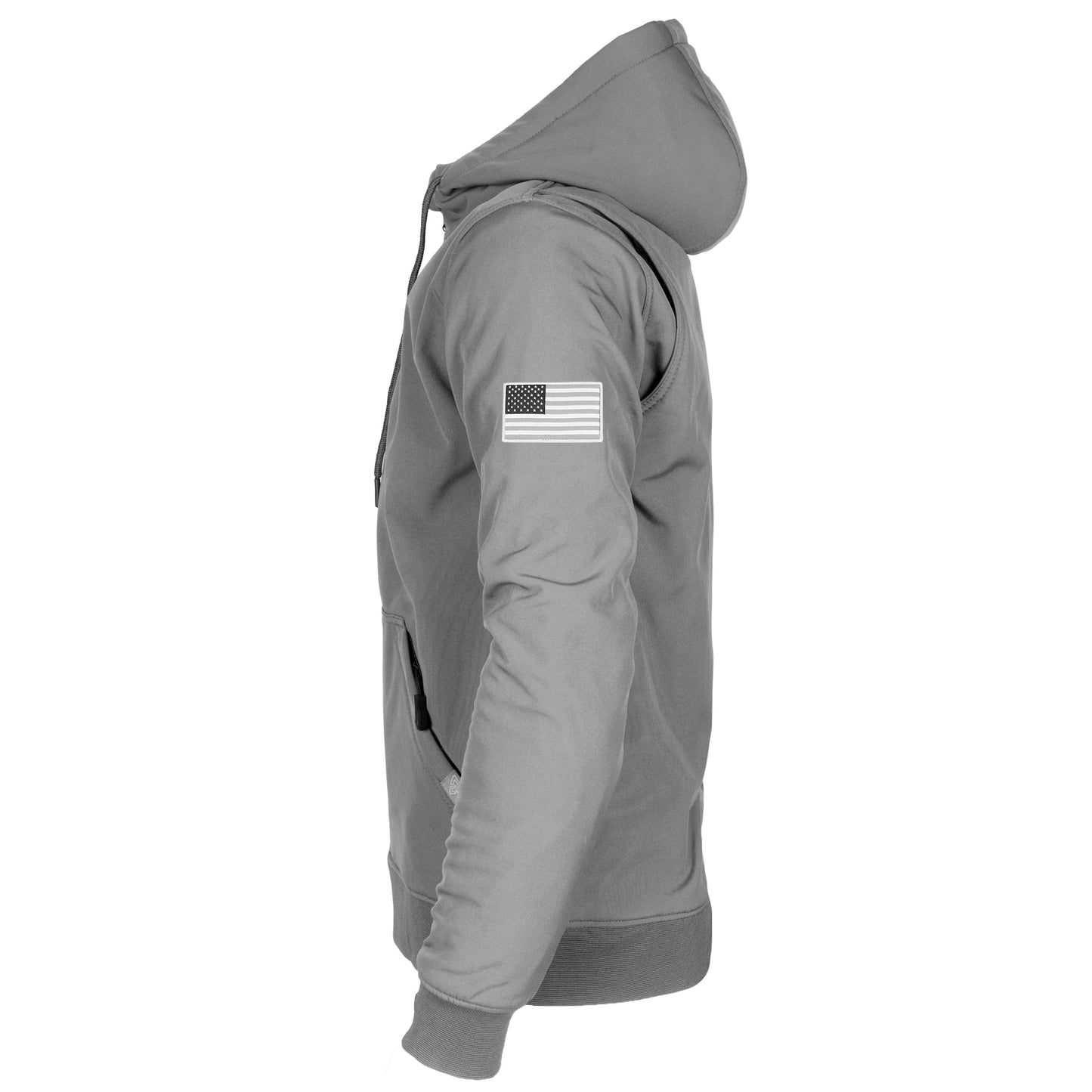Protective SoftShell Unisex Hoodie - Gray Matte