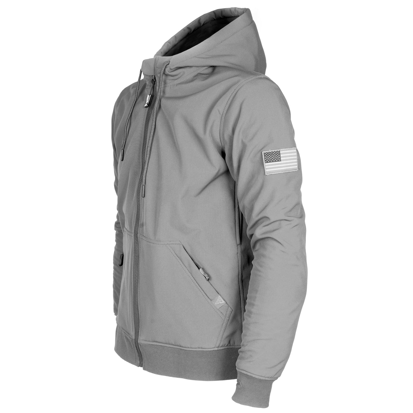 Protective SoftShell Unisex Hoodie - Gray Matte