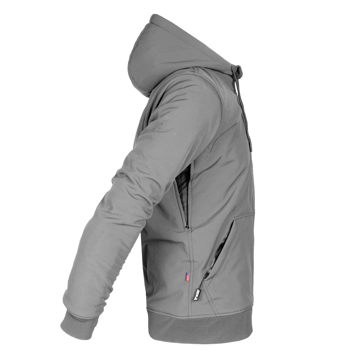 Protective SoftShell Unisex Hoodie - Gray Matte