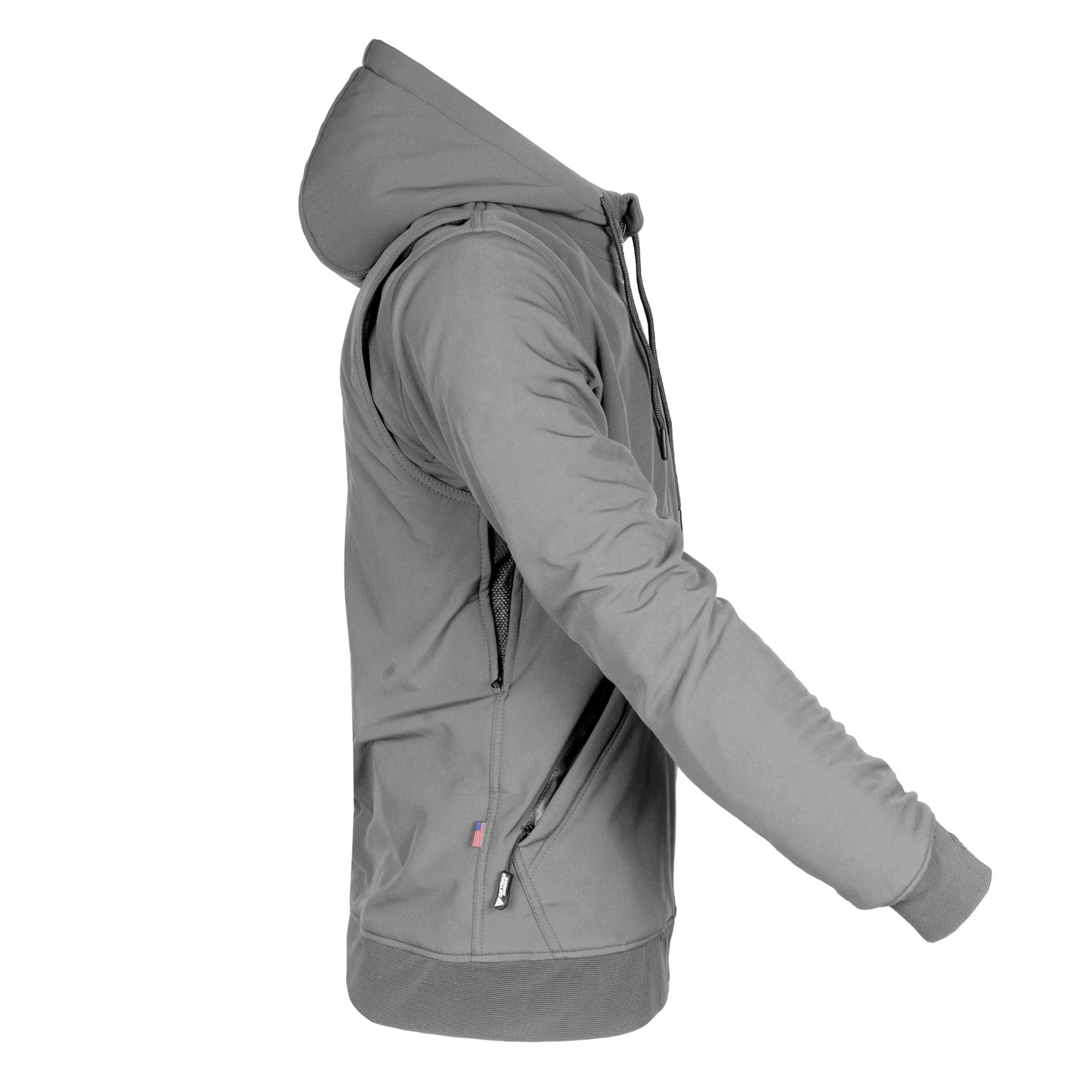 Protective SoftShell Unisex Hoodie - Gray Matte