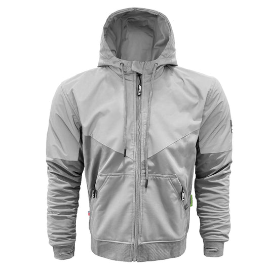 SoftShell Reflective "Twilight Titanium" Hoodie - Light Grey