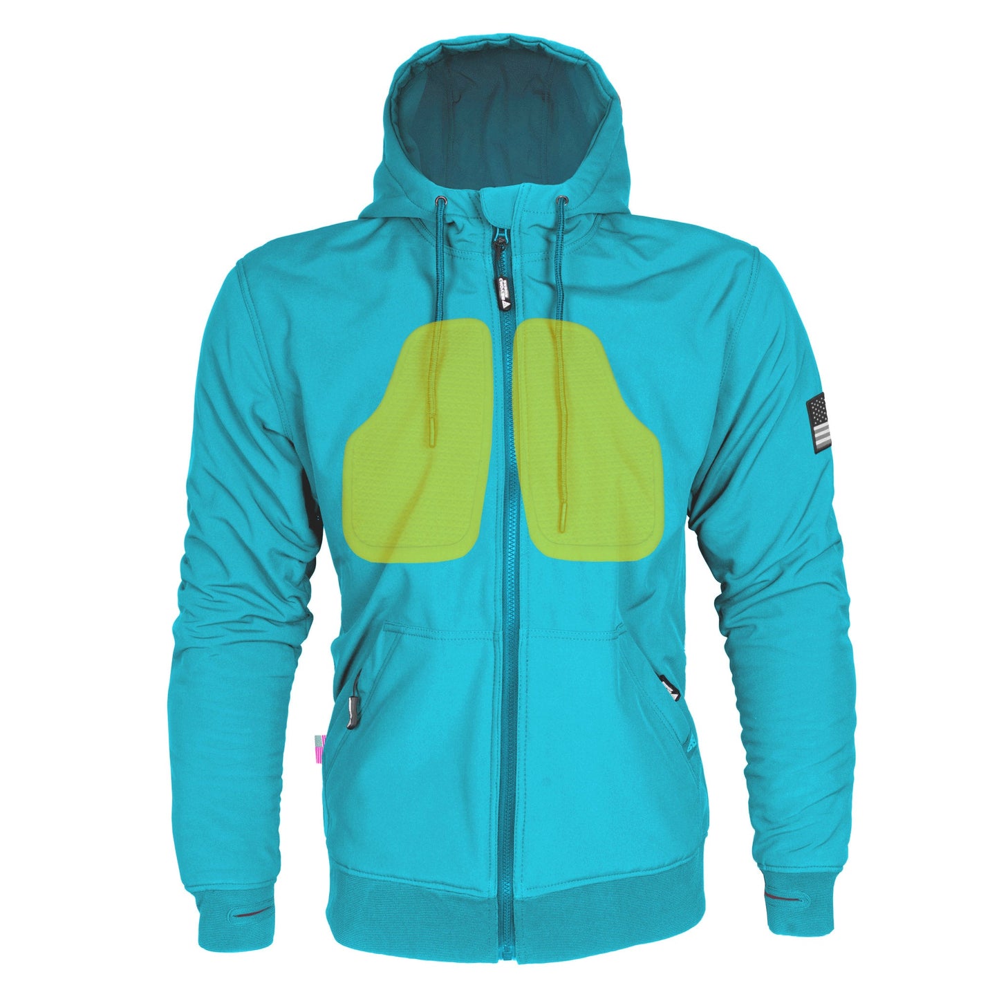 Protective SoftShell Unisex Hoodie - Arctic Blue Matte