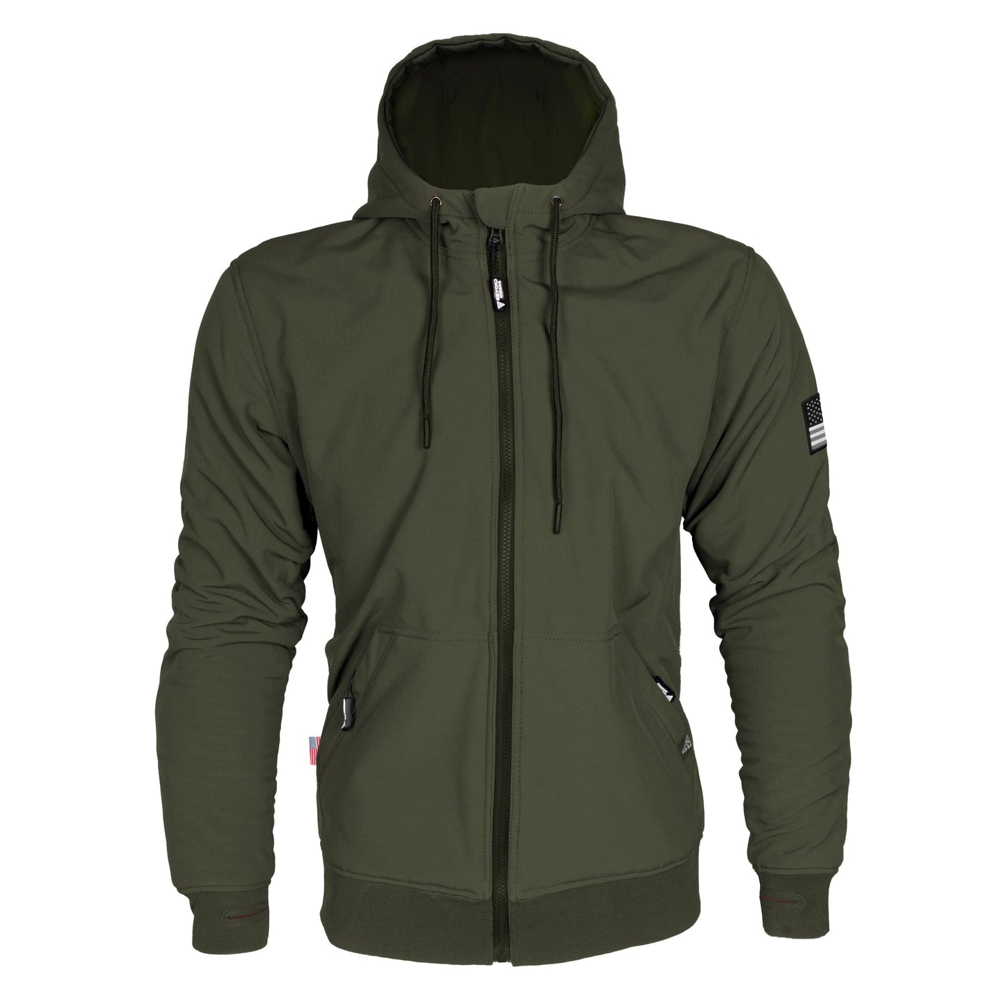 Protective SoftShell Unisex Hoodie - Army Green Matte