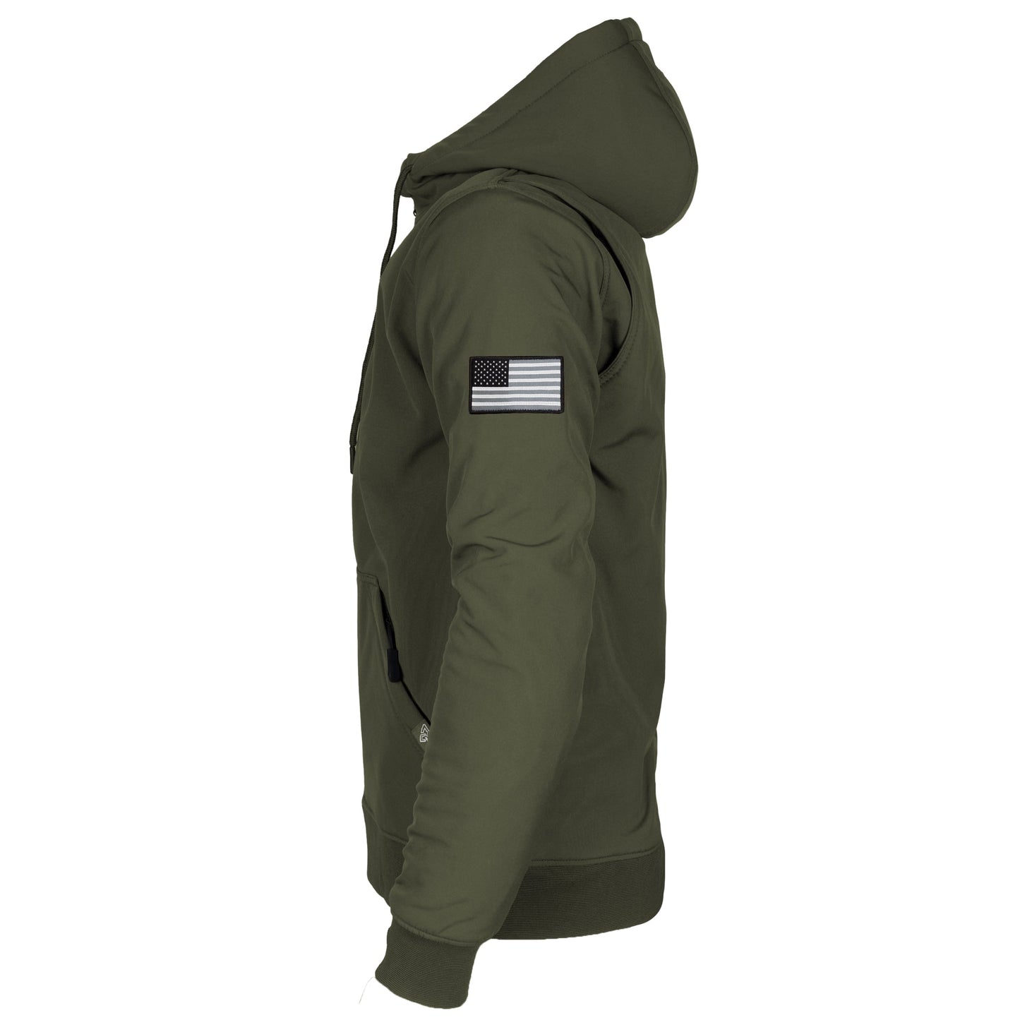 Protective SoftShell Unisex Hoodie - Army Green Matte