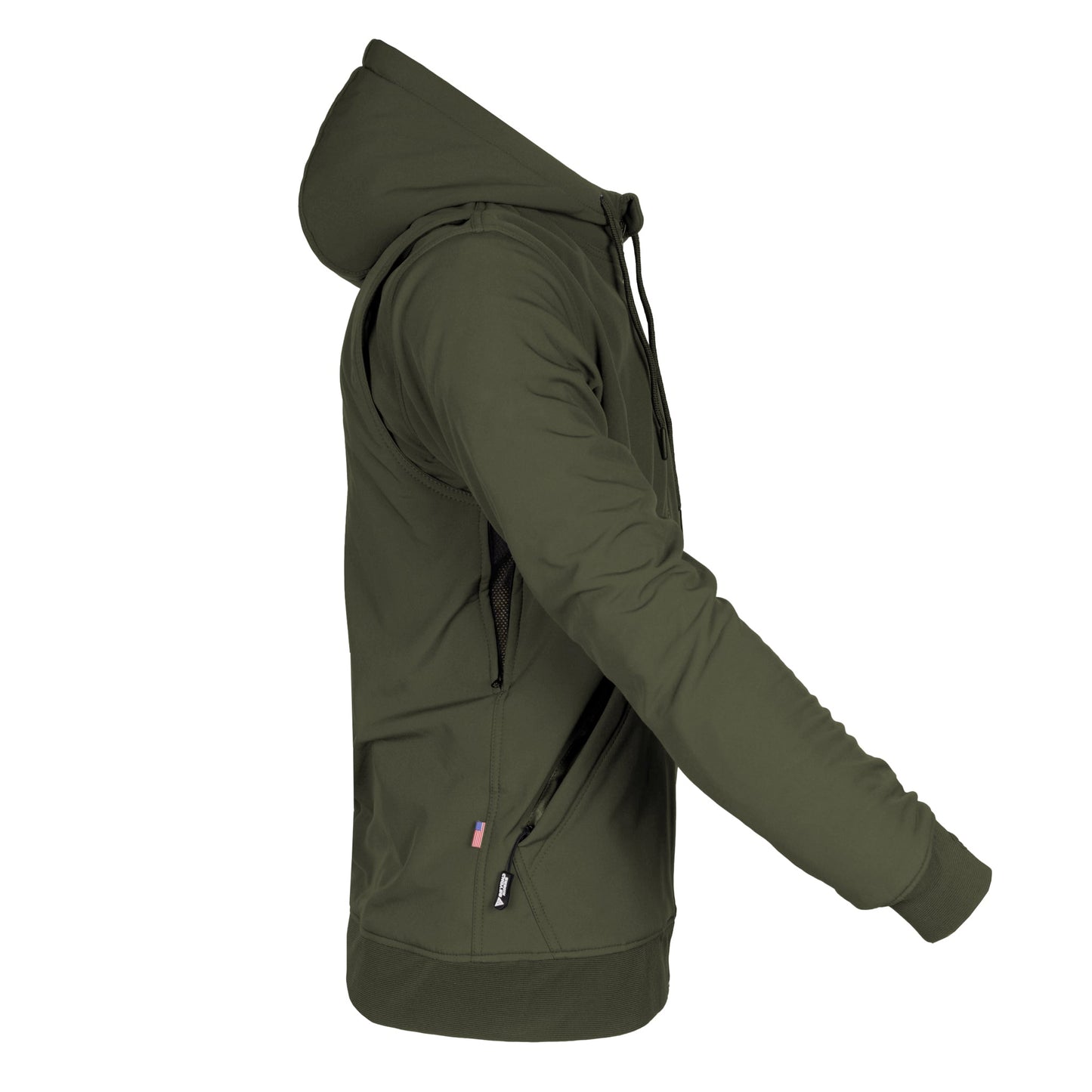 Protective SoftShell Unisex Hoodie - Army Green Matte