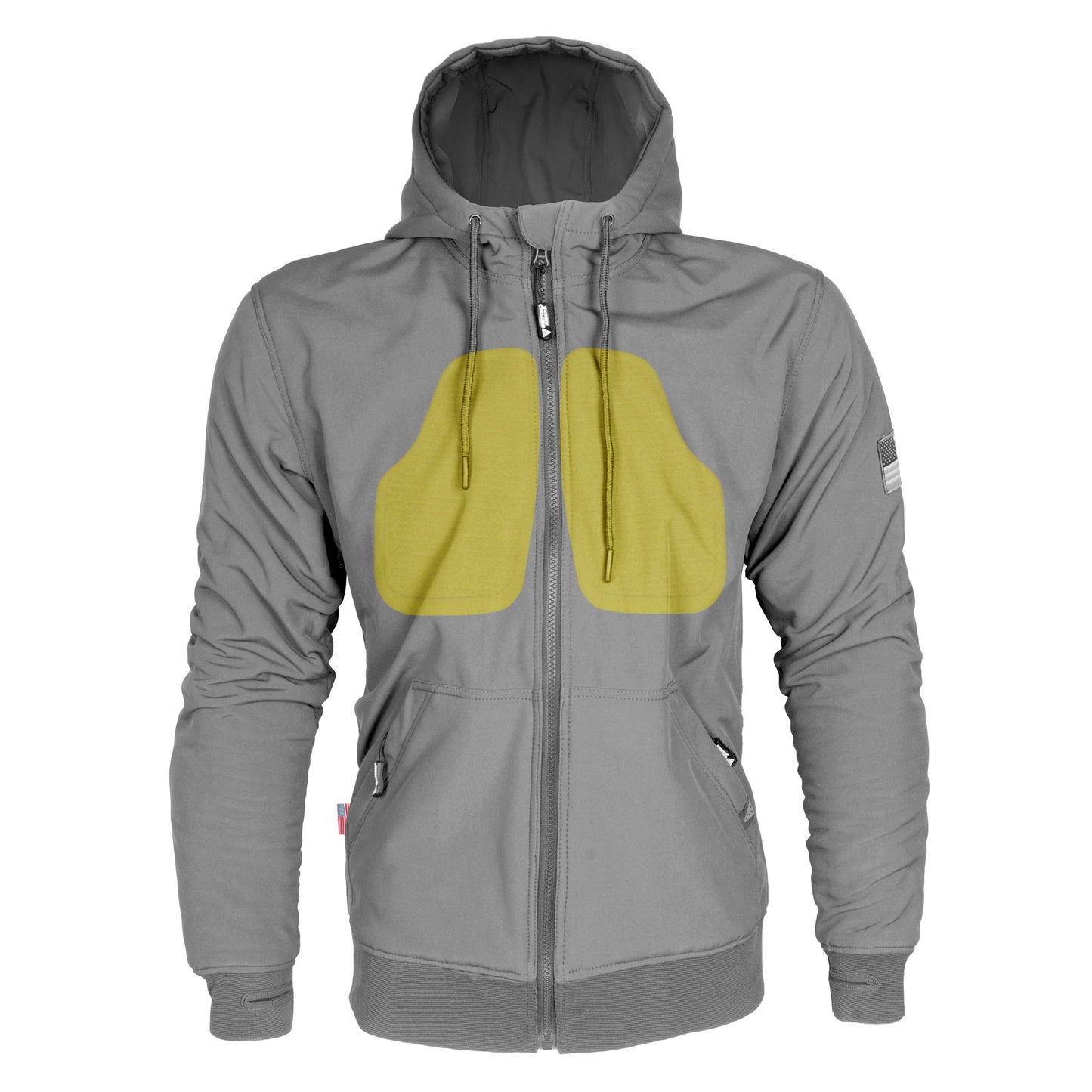 Protective SoftShell Unisex Hoodie - Gray Matte