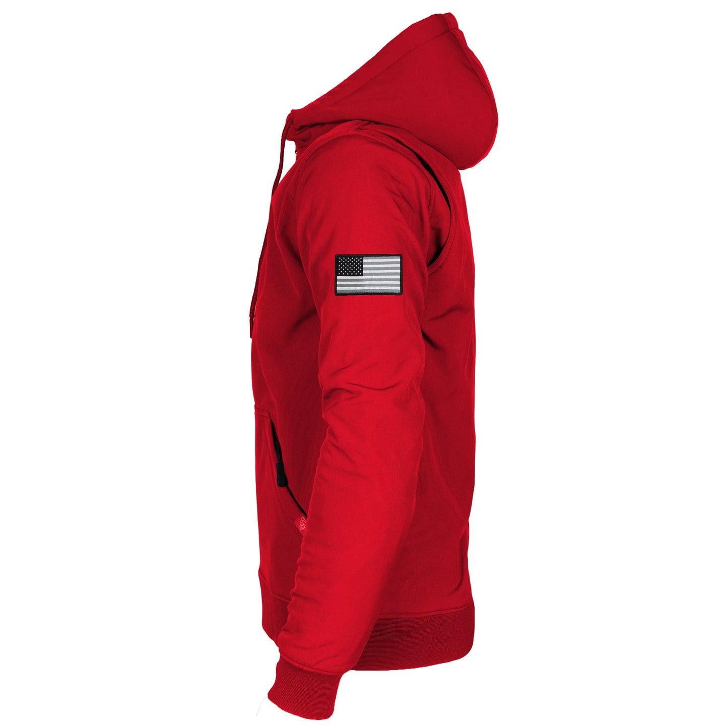 Protective SoftShell Unisex Hoodie - Red Solid Matte