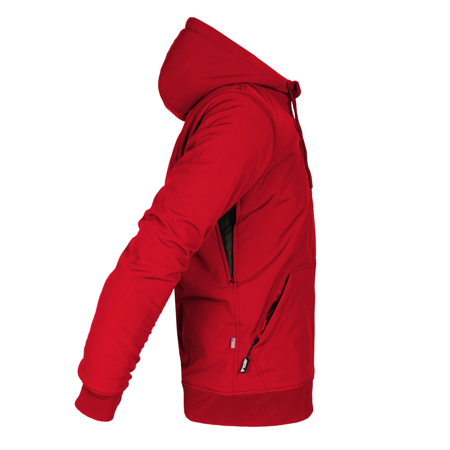 Protective SoftShell Unisex Hoodie - Red Solid Matte