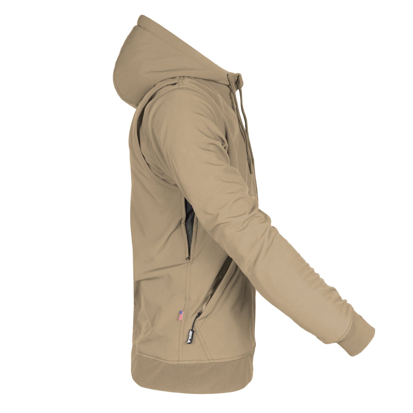 Protective SoftShell Unisex Hoodie - Khaki Matte