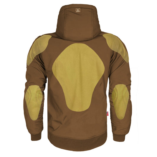 Protective SoftShell Unisex Hoodie - Light Brown Matte