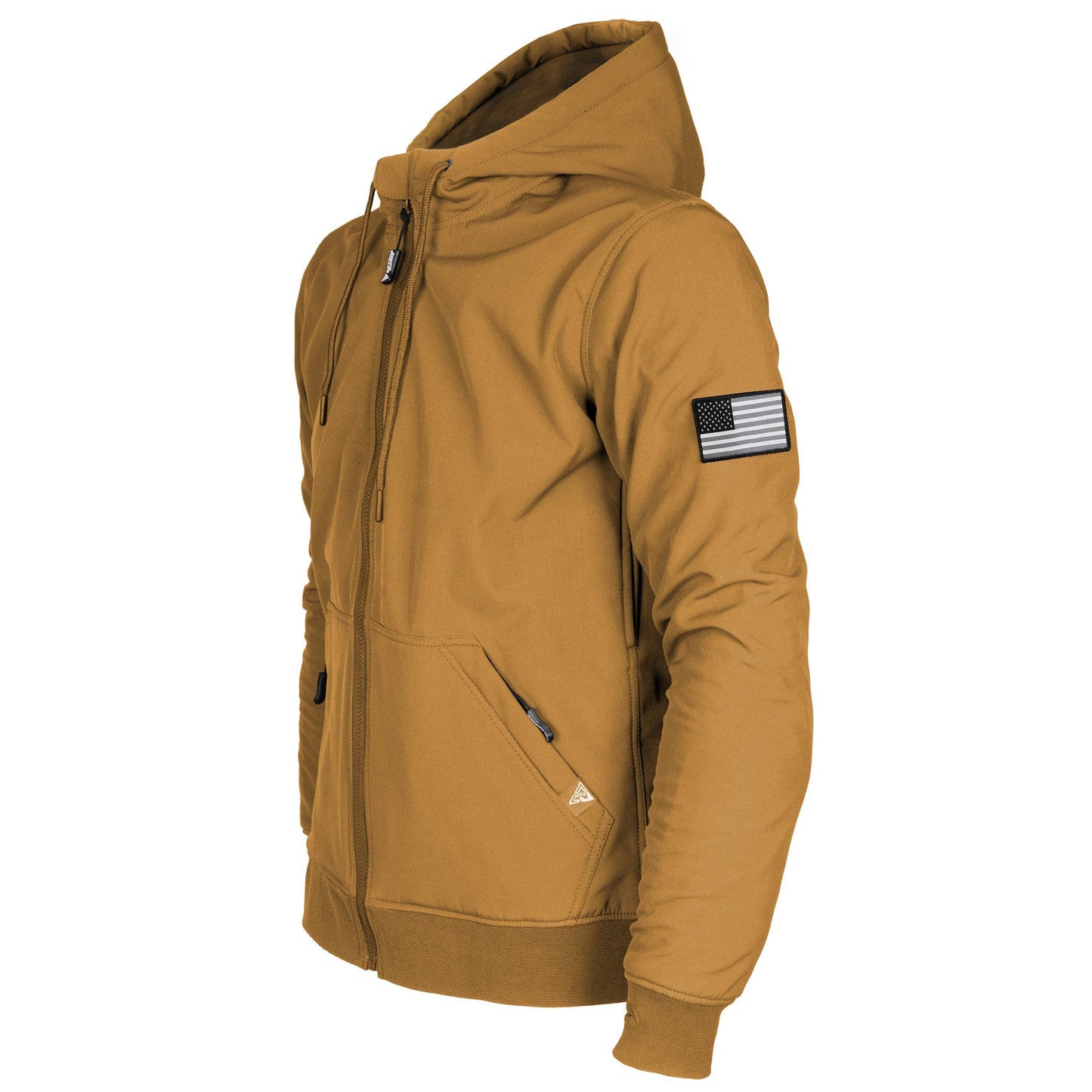 Protective SoftShell Unisex Hoodie - Mustard Matte