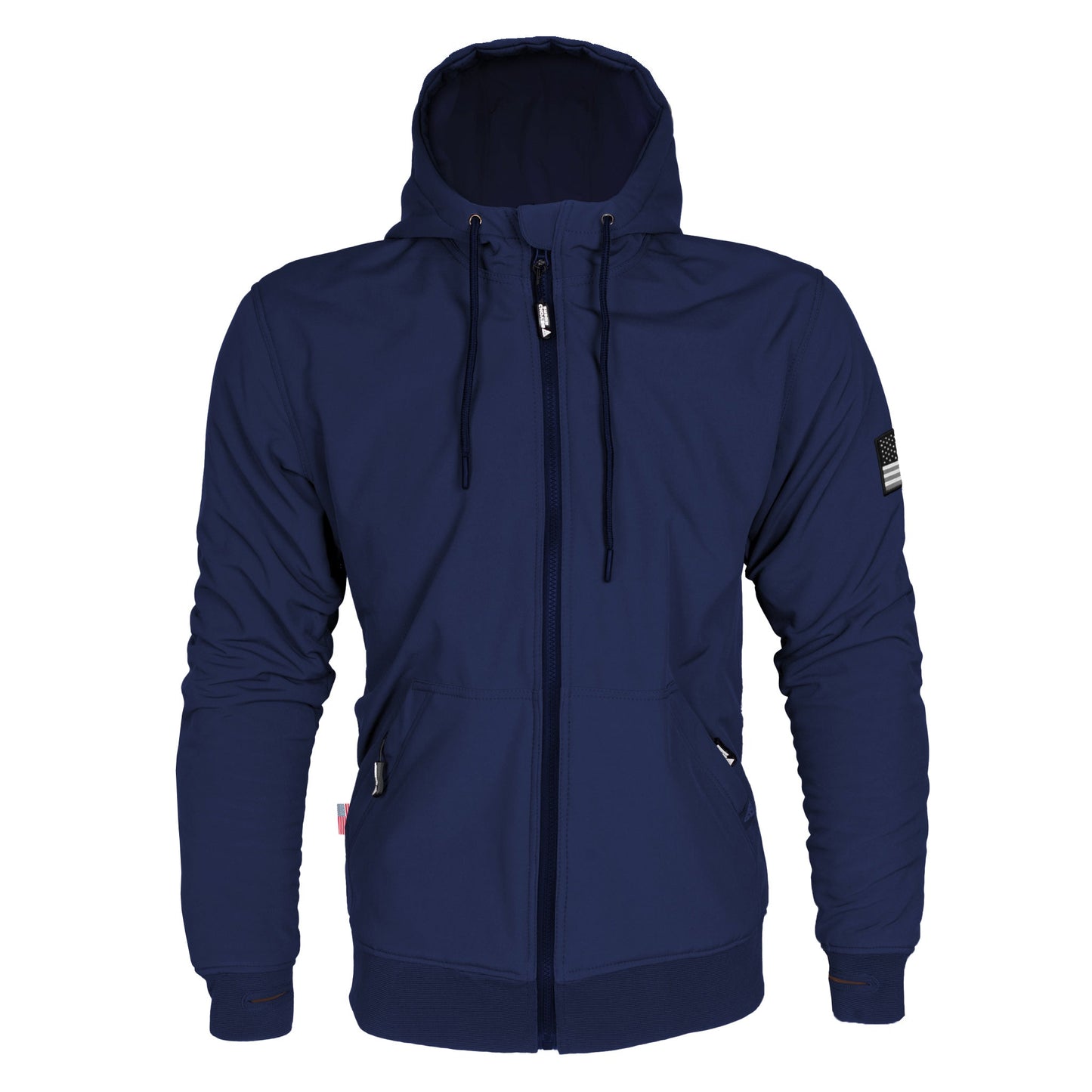 Protective SoftShell Unisex Hoodie - Navy Blue Matte