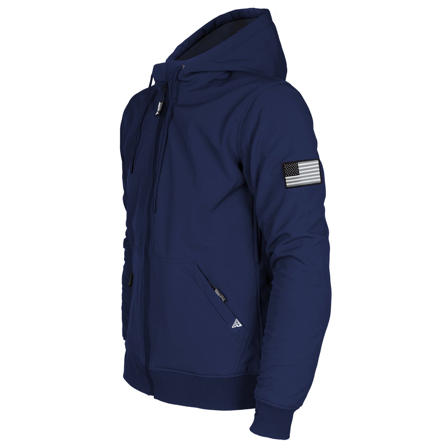 Protective SoftShell Unisex Hoodie - Navy Blue Matte