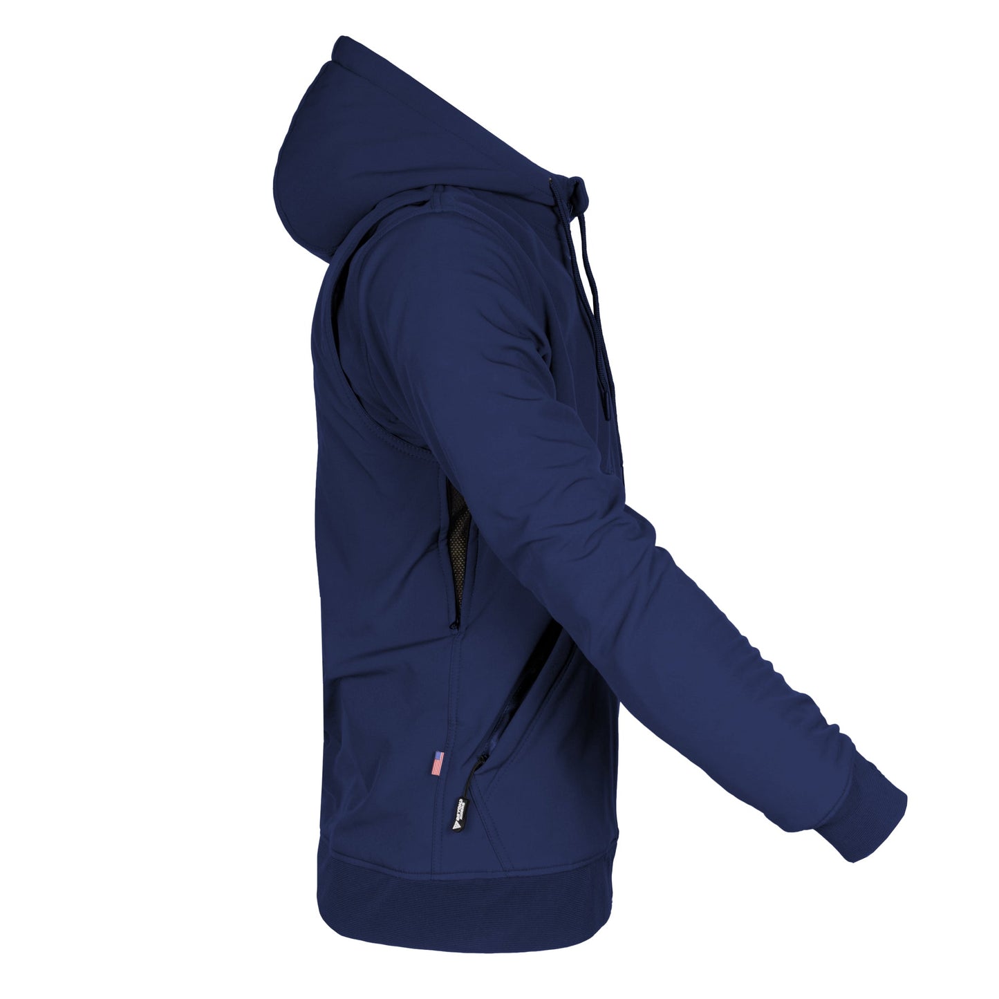 Protective SoftShell Unisex Hoodie - Navy Blue Matte