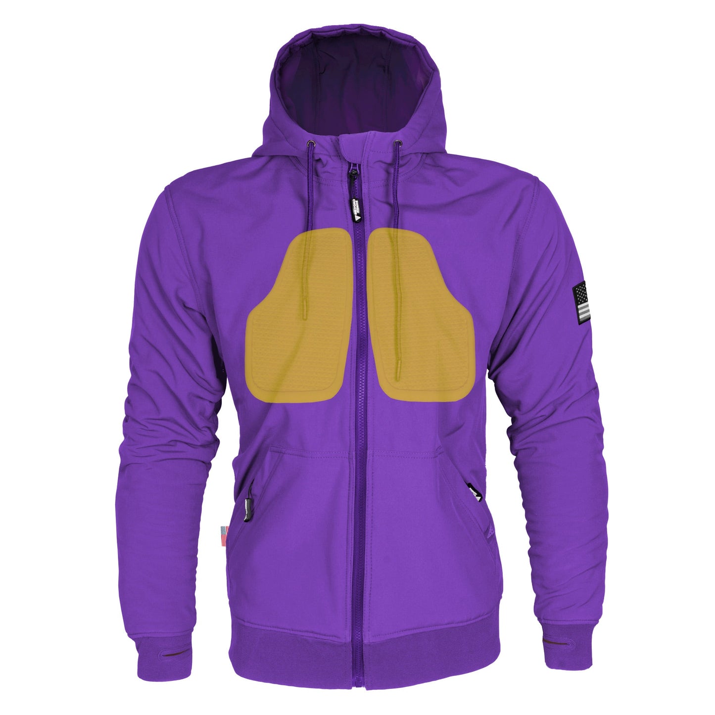 Protective SoftShell Unisex Hoodie - Purple Matte
