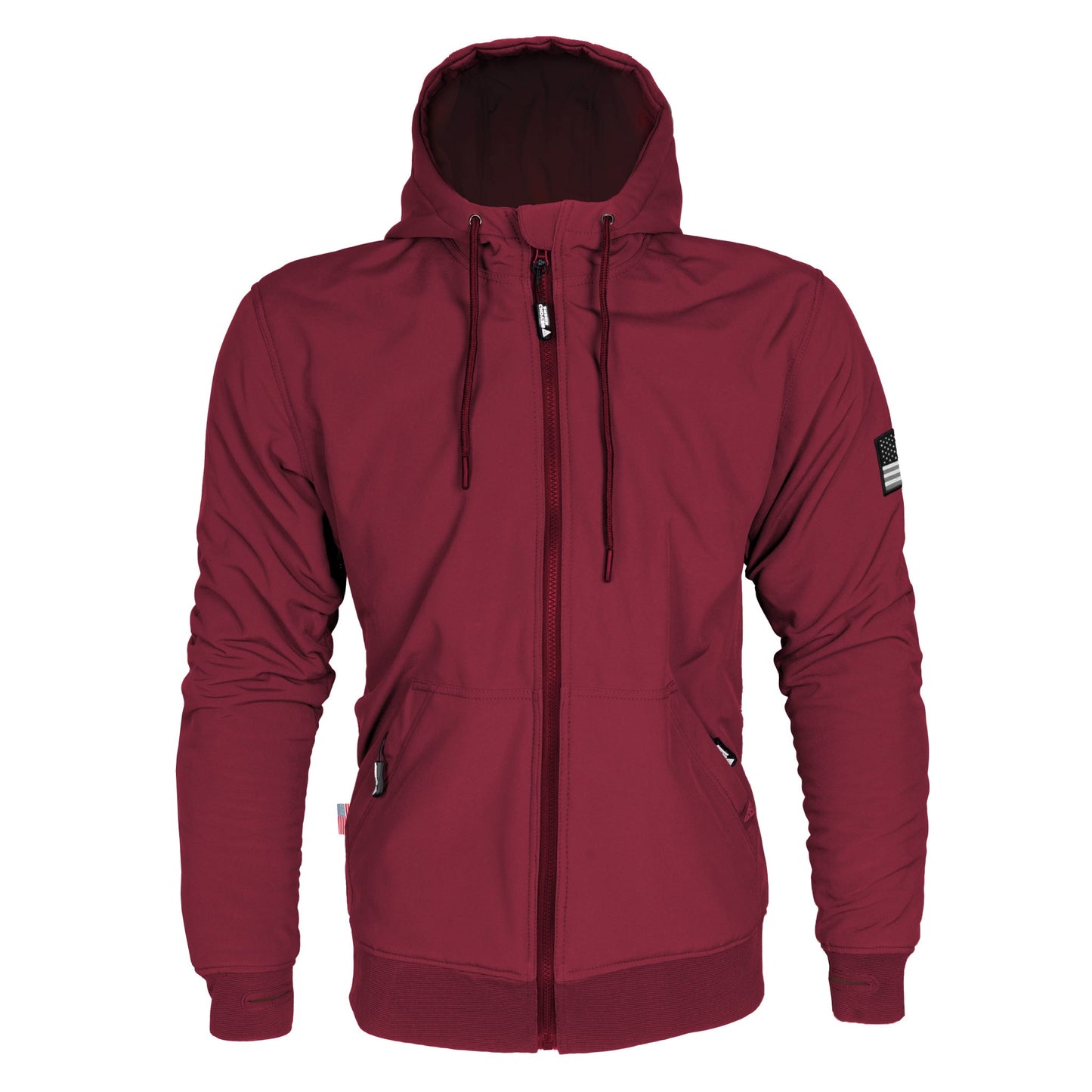 Protective SoftShell Unisex Hoodie - Red Maroon Matte