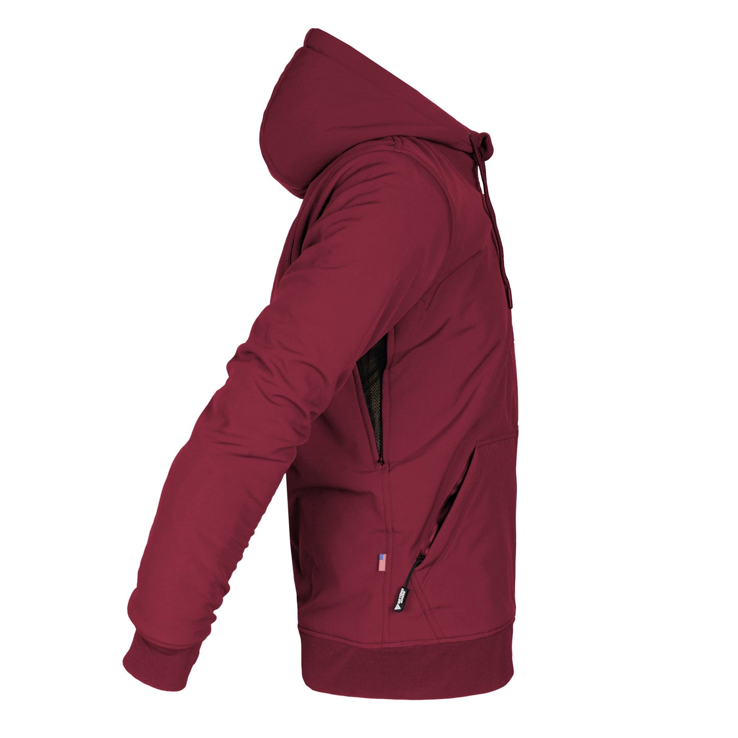 Protective SoftShell Unisex Hoodie - Red Maroon Matte