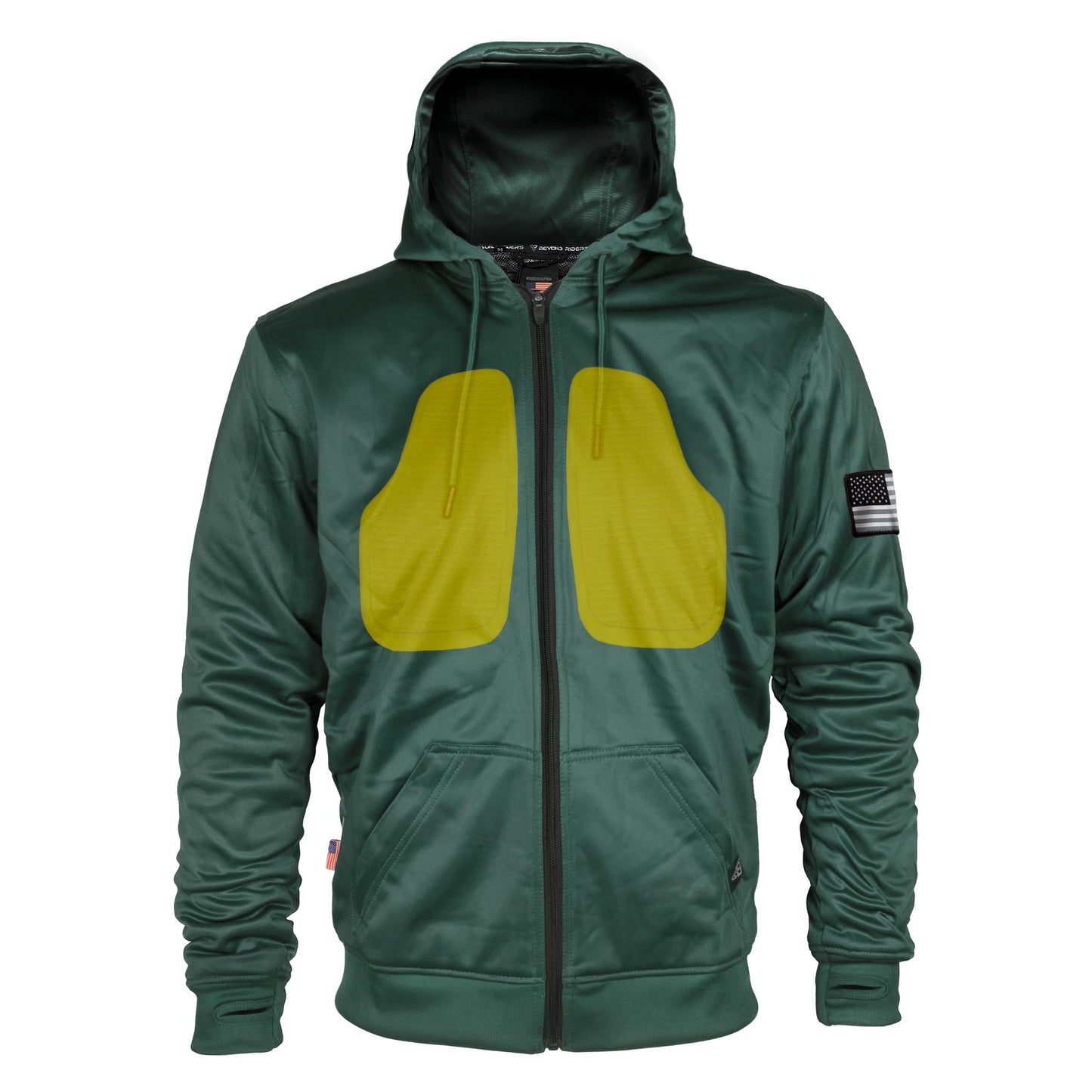 Dark Green Solid Ultra Protective Hoodie