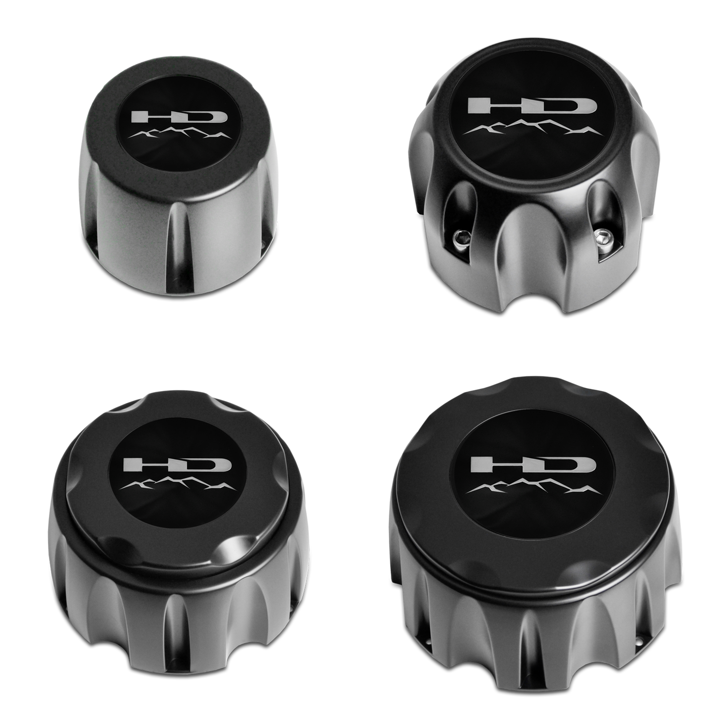 HD Off-Road - V1 Satin Black Standard Off-Road Truck Wheel Center Caps