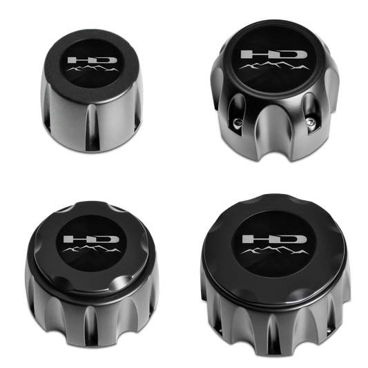 HD Off-Road - V1 Satin Black Standard Off-Road Truck Wheel Center Caps