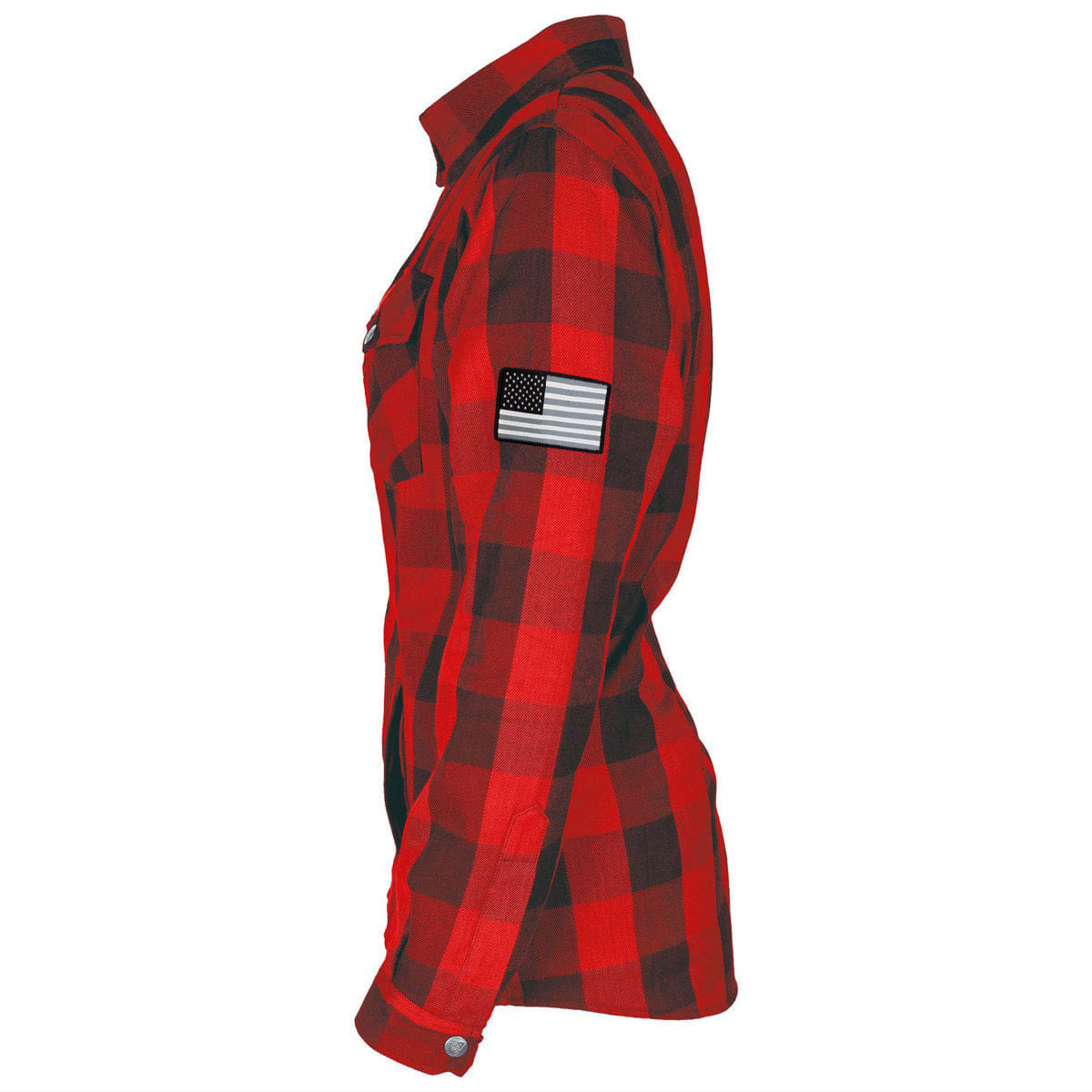Protective Flannel Shirt for Women - Red Checkered