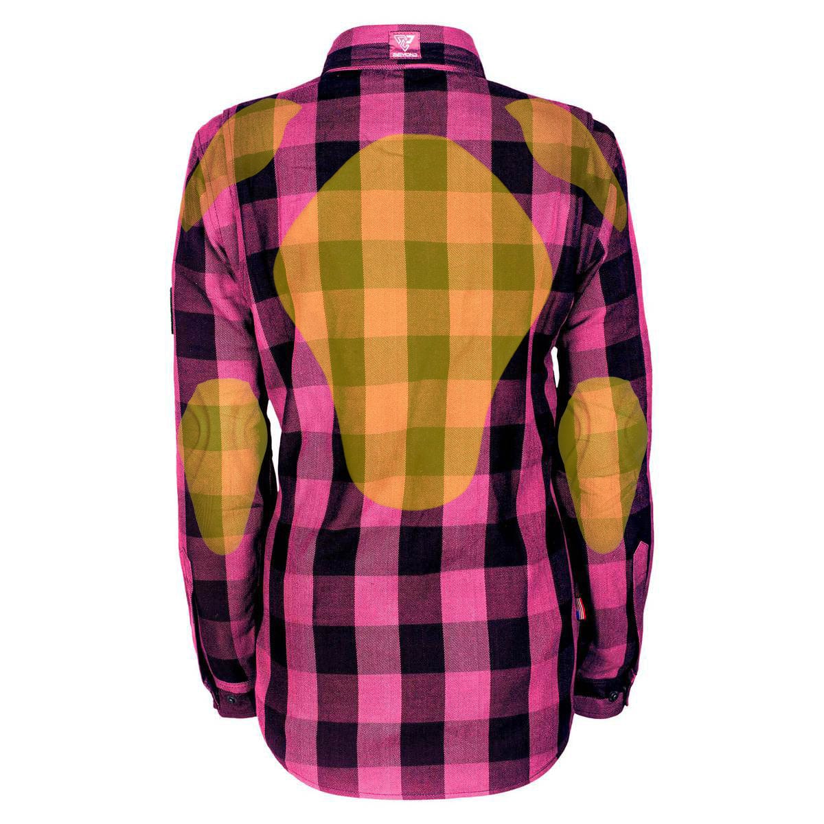 Protective Flannel Shirt for Women - Pink Checkered