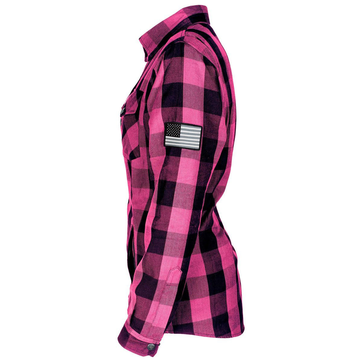 Protective Flannel Shirt for Women - Pink Checkered