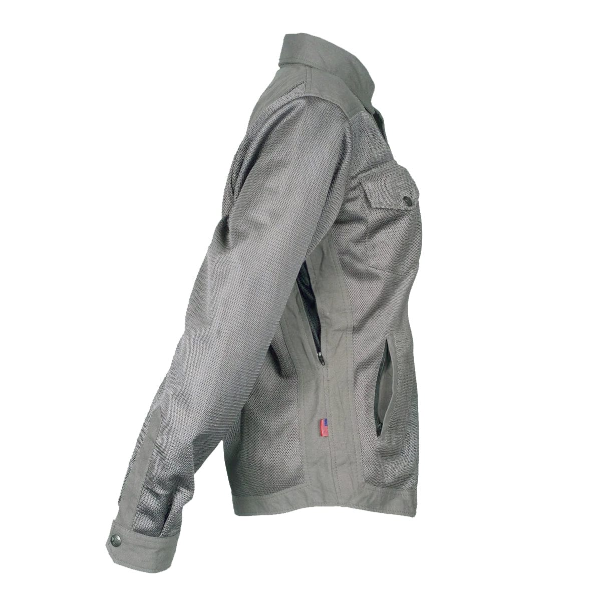 Protective Summer Mesh Shirt for Women - Grey Solid
