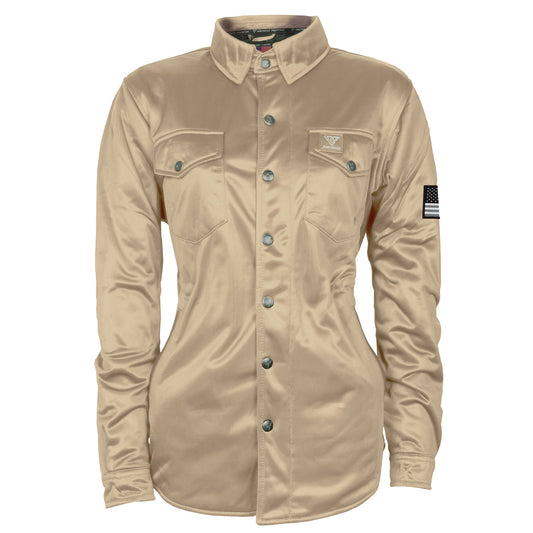 ‌Ultra Protective Shirt for Women - Khaki Solid