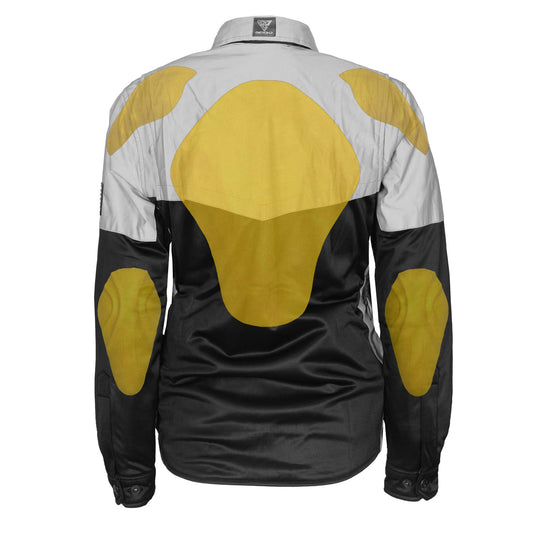 Ultra Reflective Shirt "Alloy Eclipse" for Women - Black and Silver