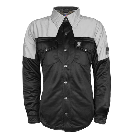 Ultra Reflective Shirt "Alloy Eclipse" for Women - Black and Silver