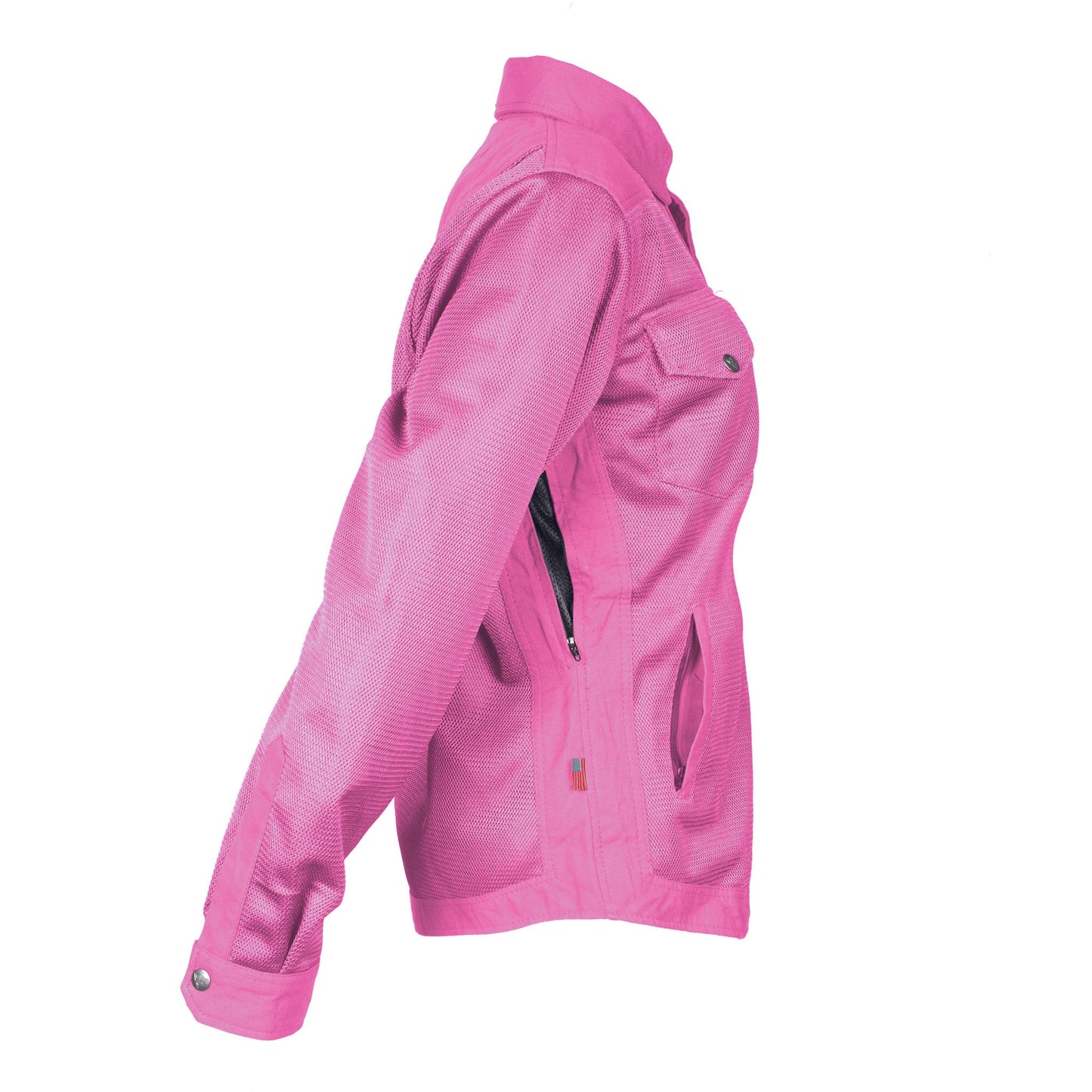 Protective Summer Mesh Shirt for Women - Pink Solid