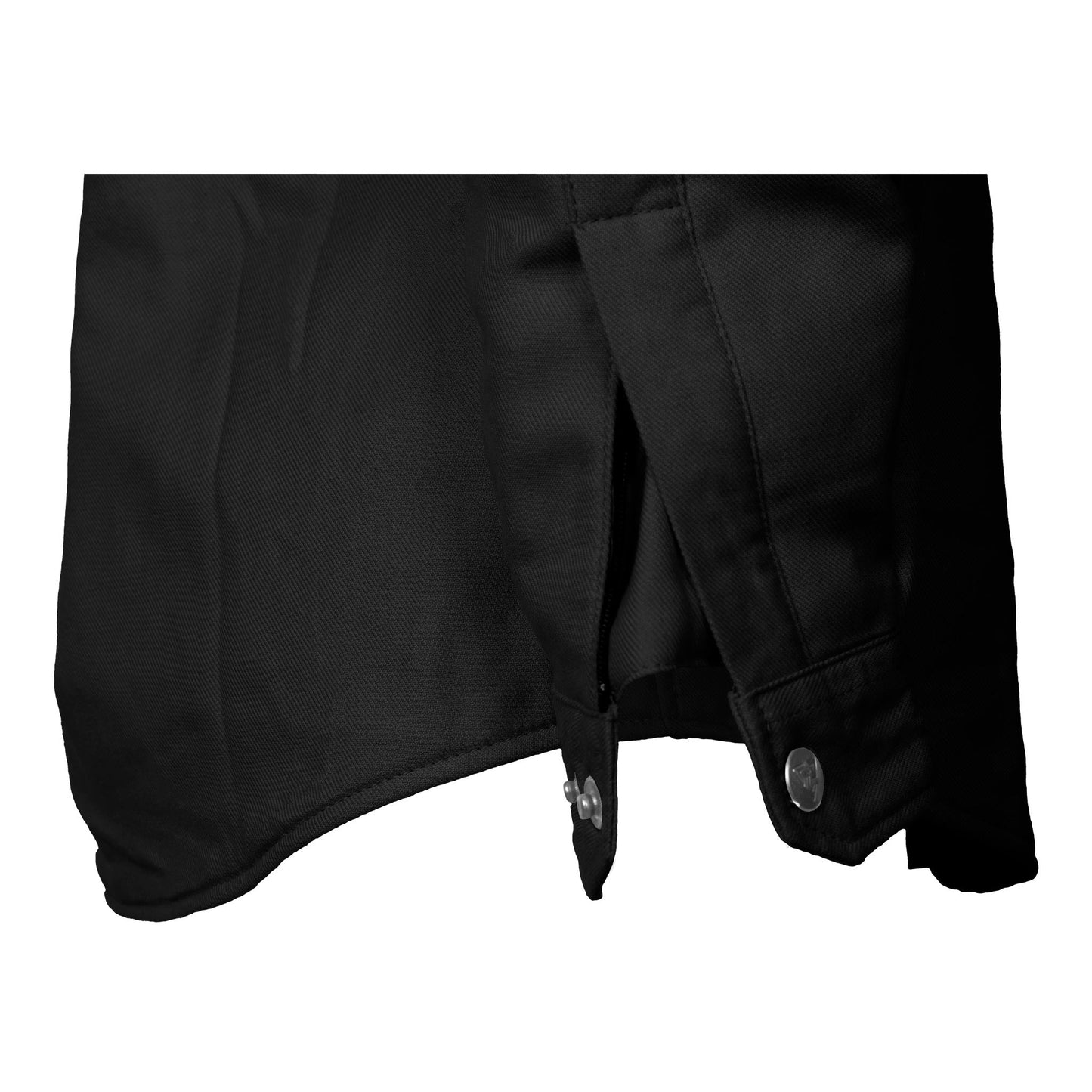 Protective Flannel Shirt for Women - Black Solid