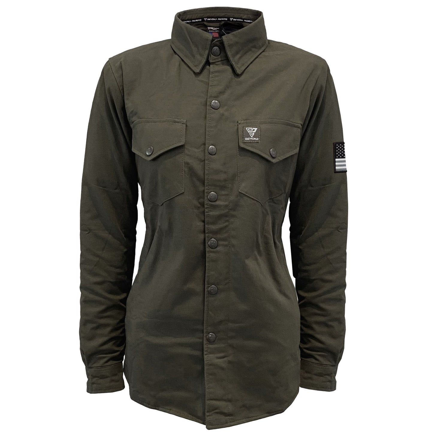 Protective Canvas Jacket for Women - Army Green