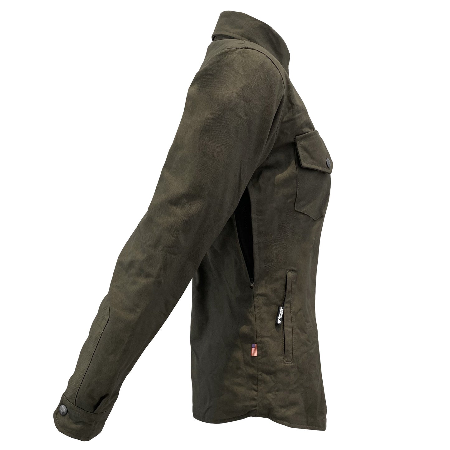 Protective Canvas Jacket for Women - Army Green