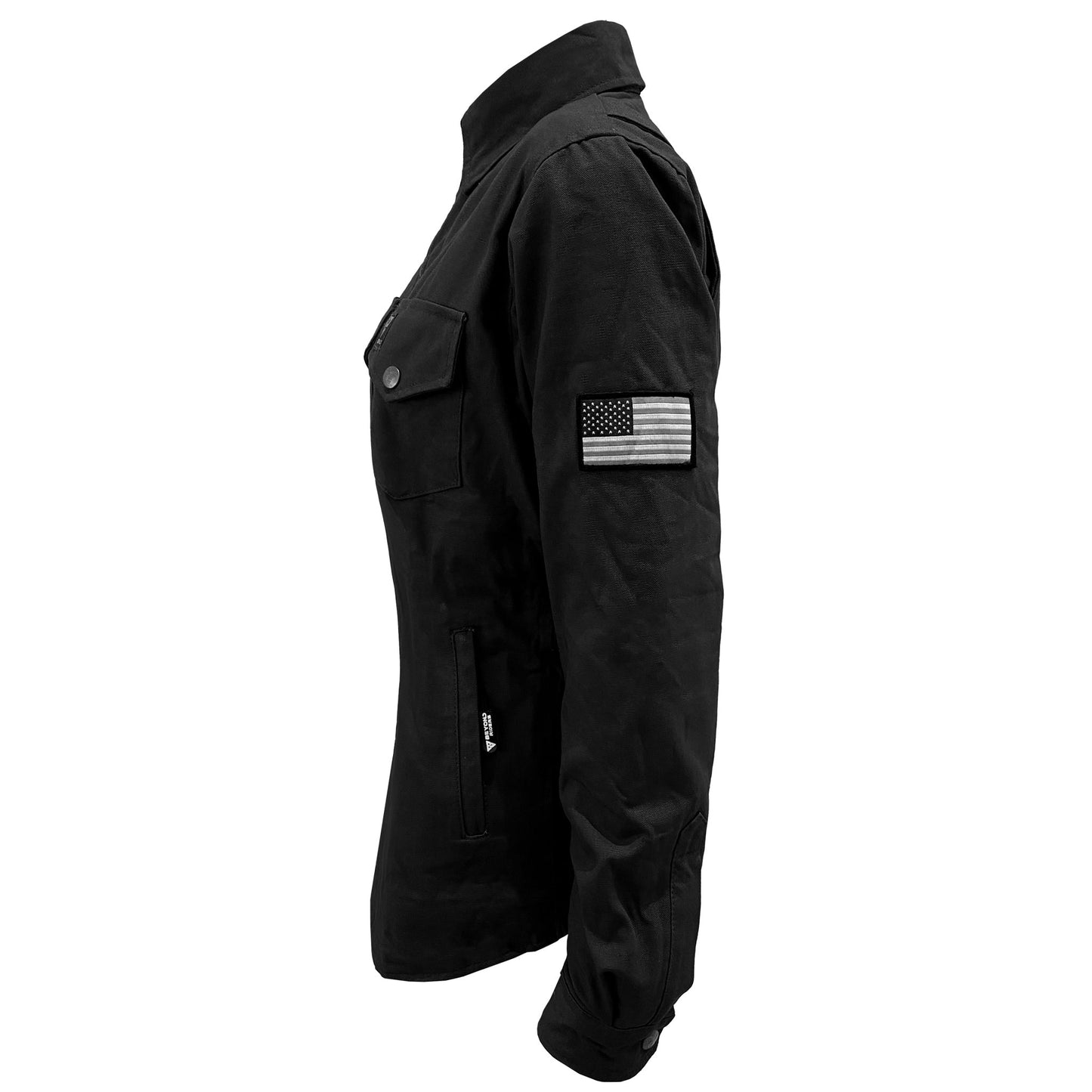 Protective Canvas Jacket for Women - Black