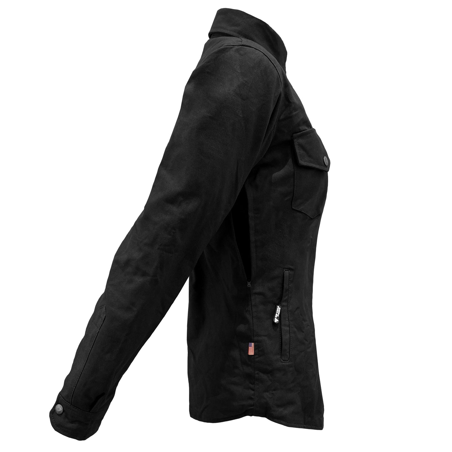Protective Canvas Jacket for Women - Black