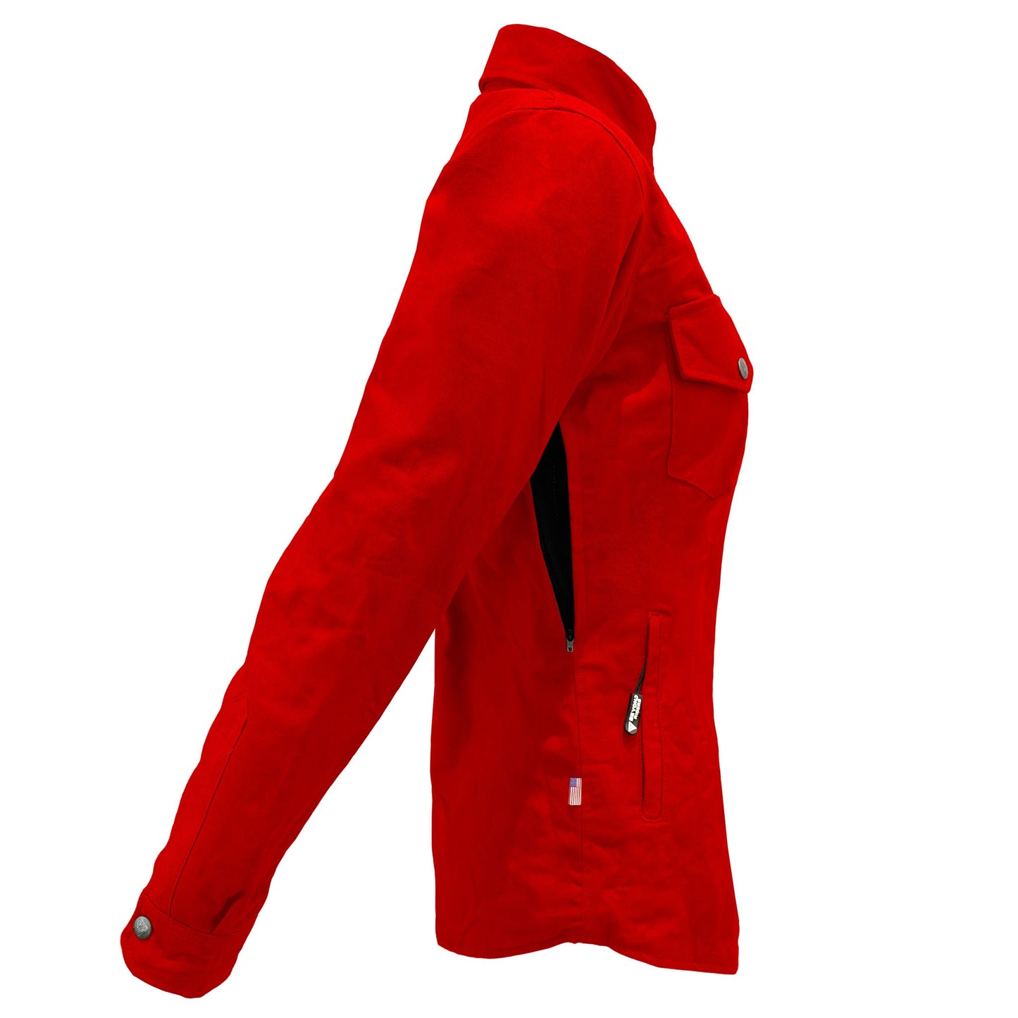 Protective Canvas Jacket for Women - Red