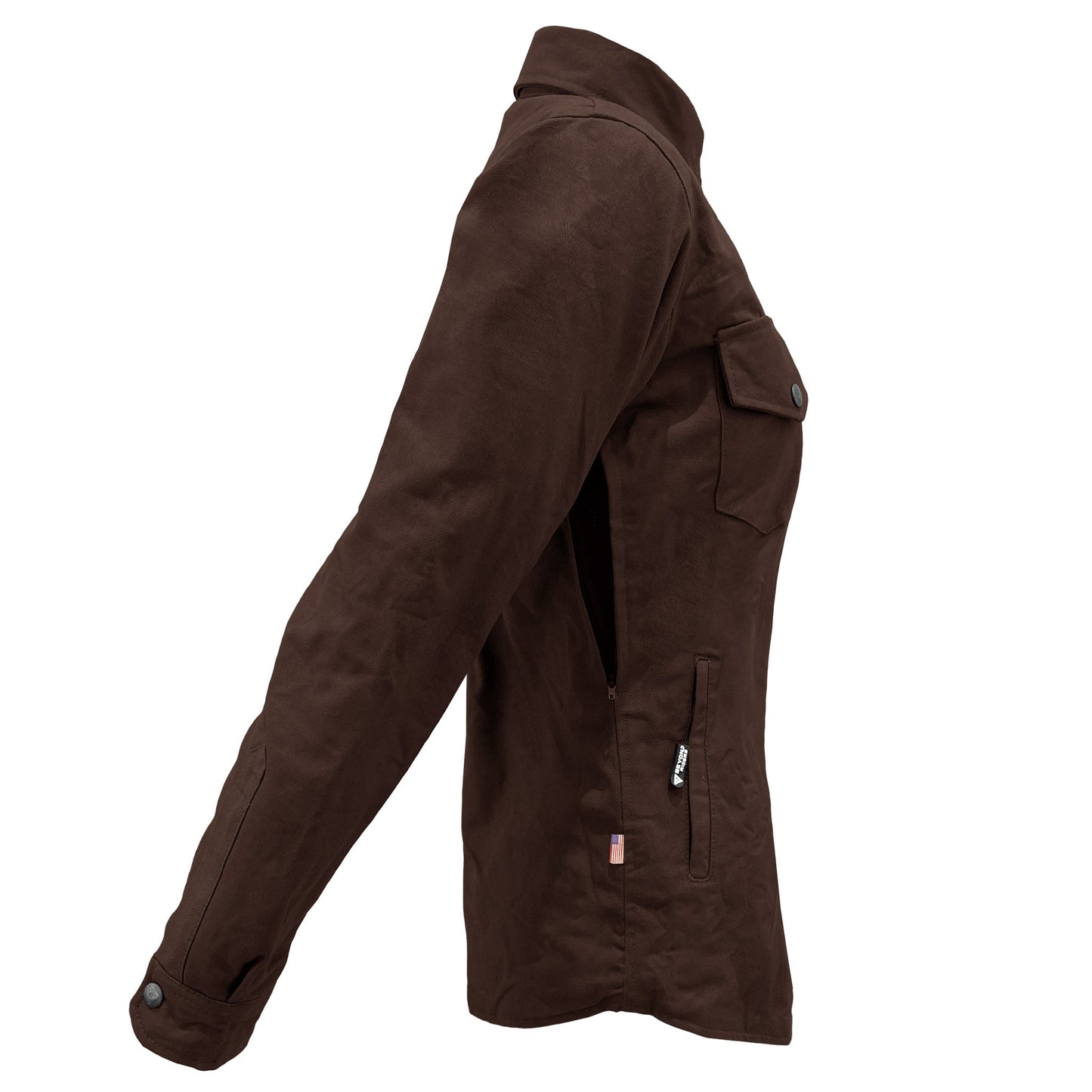Protective Canvas Jacket for Women - Dark Brown